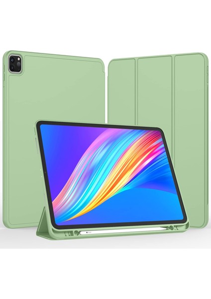 Apple iPad Air 5. Nesil 10.9 (2022) Kalemlikli Yatay Standlı Stromix Smart Kılıf A2588 A2589 A2591