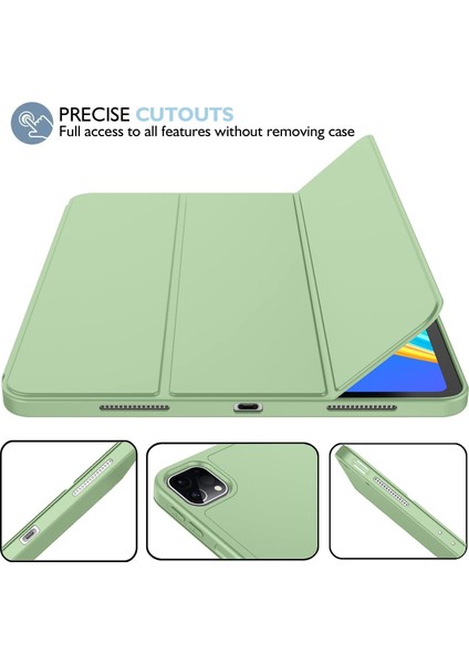 Apple iPad Air 5. Nesil 10.9 (2022) Kalemlikli Yatay Standlı Stromix Smart Kılıf A2588 A2589 A2591