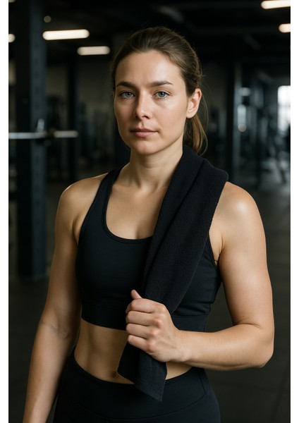 30 x 85 cm Fitness Havlusu, Spor Havlusu, Sporcu Havlusu, Antreman Havlusu, Gym Havlusu