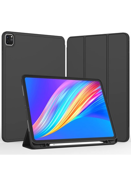 Apple iPad Air 11 M3 (2025) Kalemlikli Uyku Modlu Yatay Standlı Stromix Smart Kılıf A3266 A3267
