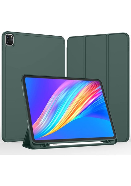 Apple iPad Air 5. Nesil 10.9 (2022) Kalemlikli Yatay Standlı Stromix Smart Kılıf A2588 A2589 A2591