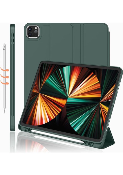 Apple iPad Air 5. Nesil 10.9 (2022) Kalemlikli Yatay Standlı Stromix Smart Kılıf A2588 A2589 A2591 fiyatları