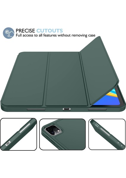 Apple iPad Air 5. Nesil 10.9 (2022) Kalemlikli Yatay Standlı Stromix Smart Kılıf A2588 A2589 A2591 fırsatları