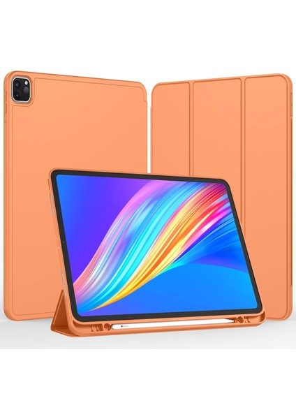 Apple iPad Air 11 Inç 6. Nesil Kalemlikli Uyku Modlu Yatay Standlı Stromix Smart Kılıf A2902 A2903 A2904