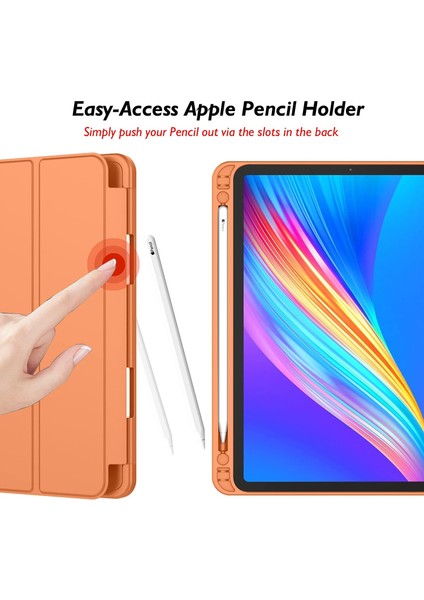 Apple iPad Air 11 Inç 6. Nesil Kalemlikli Uyku Modlu Yatay Standlı Stromix Smart Kılıf A2902 A2903 A2904