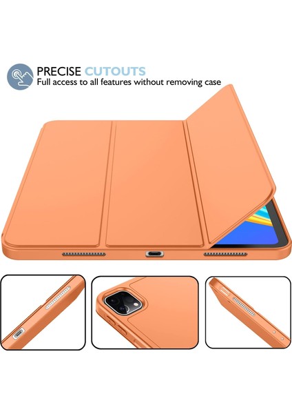 Apple iPad Air 11 Inç 6. Nesil Kalemlikli Uyku Modlu Yatay Standlı Stromix Smart Kılıf A2902 A2903 A2904
