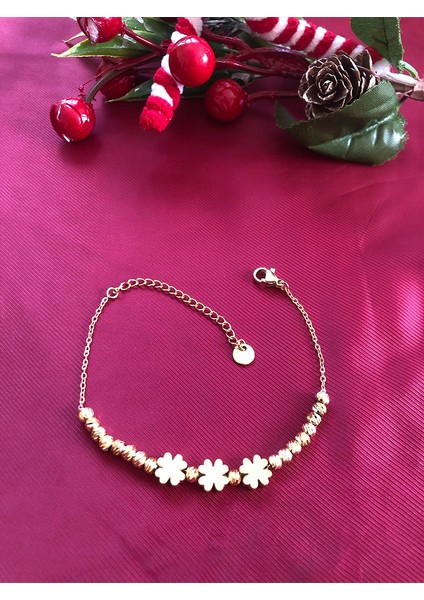 Yonca Detaylı Dorika Gold Paslanmaz Çelik Kadın Bileklik fırsatları