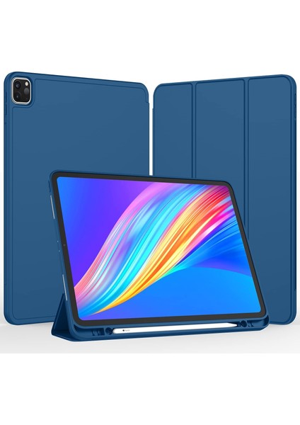 Apple iPad Air 11 M3 (2025) Kalemlikli Uyku Modlu Yatay Standlı Stromix Smart Kılıf A3266 A3267