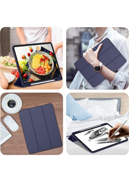 Apple iPad Air 11 Inç 6. Nesil Kalemlikli Uyku Modlu Yatay Standlı Stromix Smart Kılıf A2902 A2903 A2904 indirimleri