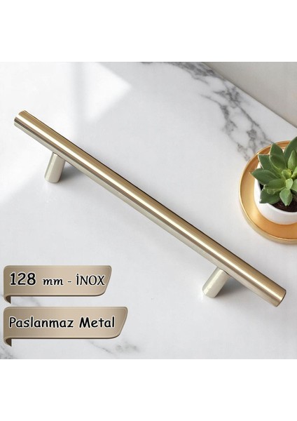 Boy Kulp Inox 128 mm Kulp Mobilya Mutfak Dolabı Çekmece Dolap Kapak Kulpu Kulbu Metal Kulpları