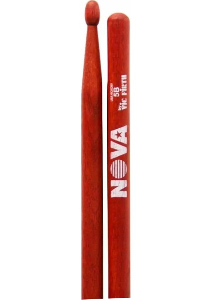 Vicfirth Nova N5BR Kırmızı Baget Nova (Çift) 5b Bateri Çubuğu