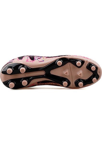 erkek çim zemin kramponu mkrp-somon-sıyah-desenlı pembe indirimleri