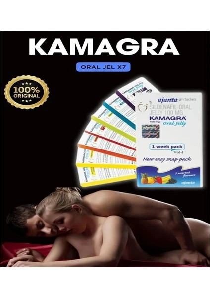 KAMAGRA100JELLY Meyveli 7li Orijinal Ürün Geciktir Tam Perfomans %100 Vol 1 ( 2 Paket )