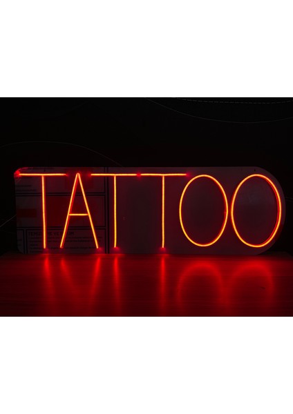 Neon LED Dekoratif Aydınlatma -Tattoo, 50X15CM-