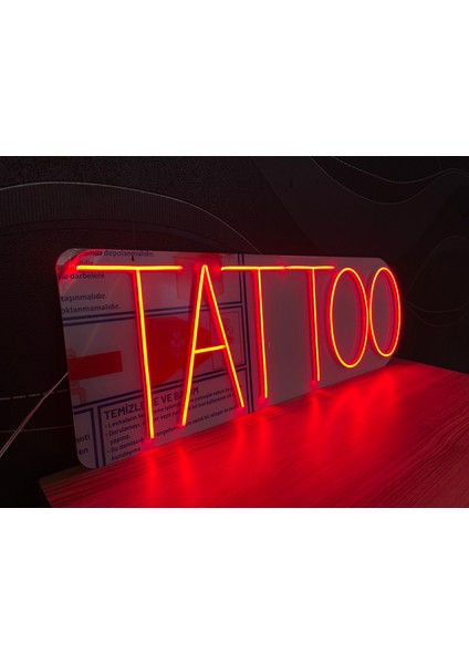 Neon LED Dekoratif Aydınlatma -Tattoo, 50X15CM- fırsatları