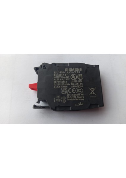 Kontak Bloğu Siemens 3SU1400-1AA10-1EA0 Serisi Kontak Bloğu