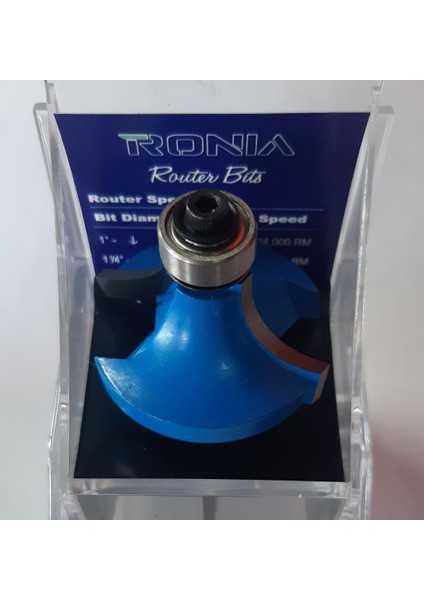 Ahşap Freze Bıçağı 05B-38119012 Rulmanlı Balık Sırtı Radüs Bıçağı Freze Ucu Sap 12 mm modelleri