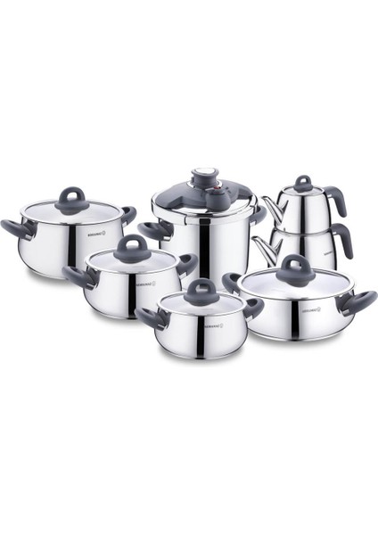 A1756-3 Bella Füme 14 Parça Hiper Set