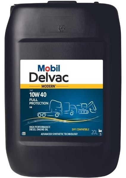 Delvac 10W-40 Full Protection V4 Dizel Motor Yağı - 20 Lt.