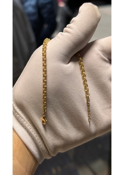 14 Ayar Altın Işlemeli Doç Zincir Bileklik fiyatları