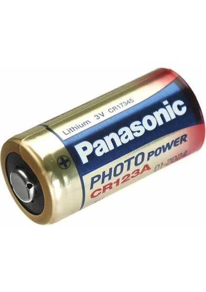 Panasonic CR123AL/1B 3 Volt Lityum CR123 Tekli Fotoğraf Makinesi Pili (5024)