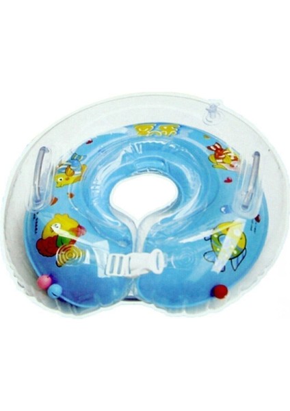 Bebek Boyun Simidi 3 Renkli Boyunluk 40 Cm Havuz Simidi Mavi