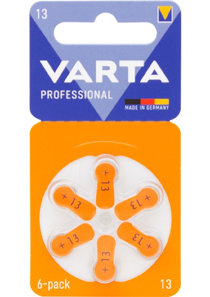 Varta 13 No Kulaklık Pili 6lı Paket (5024)