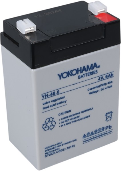 Yokohama Yh-46.0 4 Volt - 6 Amper Kuru Akü (68 x 45 x 95 Mm) (5024)