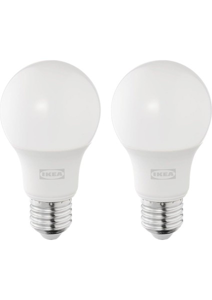 Solhettaled Ampul E27 Işık Rengi Sıcak Beyaz (2700 Kelvin) 470 Lm 2 Adet