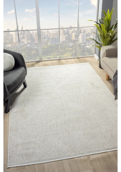 Natual Bukleli Yumuşak Dokulu Bej Beyaz Iskandinav Dokuma Yolluk Paspas Salon Halı modelleri