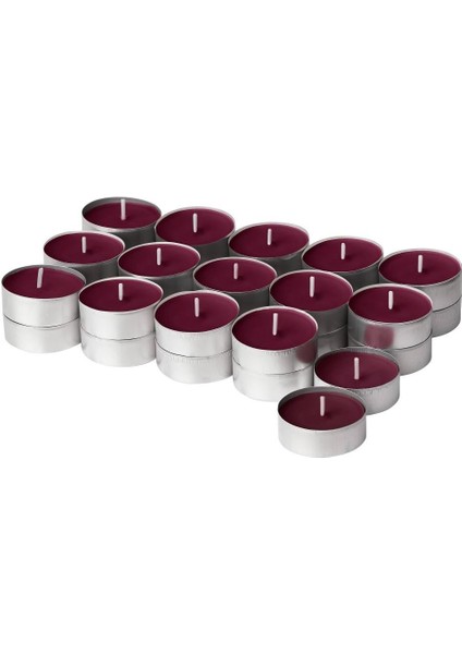 Störtskön Kokulu Tealight Mum Kırmızı 3,5 Saat Yabani Meyveler