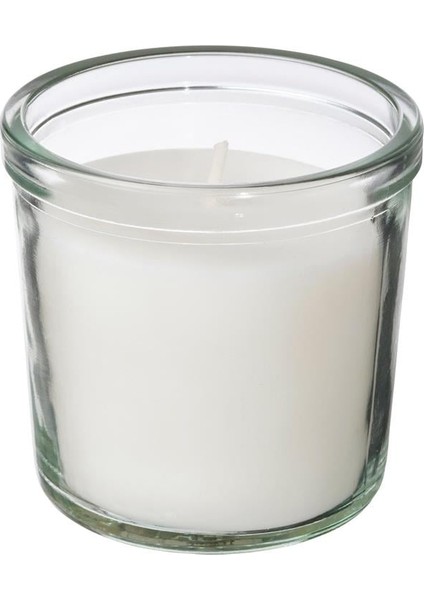 Tradcypress Bardakta Kokulu Mum Beyaz 20 Saat Temiz Çamaşır