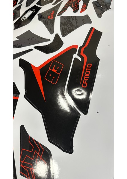 Cf Moto 250SR Shoei Sticker Etiket Model modelleri