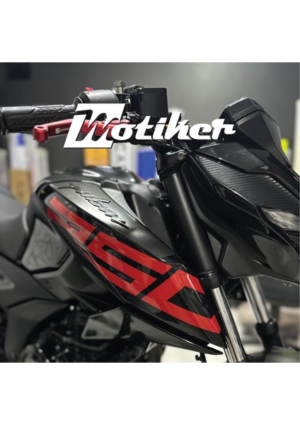 Bajaj N250 Yan 250 Yazısı Sağ Sol Kırmızı modelleri