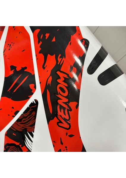 Bajaj N250 Venom Tasarım Motosiklet Sticker Etiket Kaplama Modeli Kırmızı Gri Siyah fırsatları