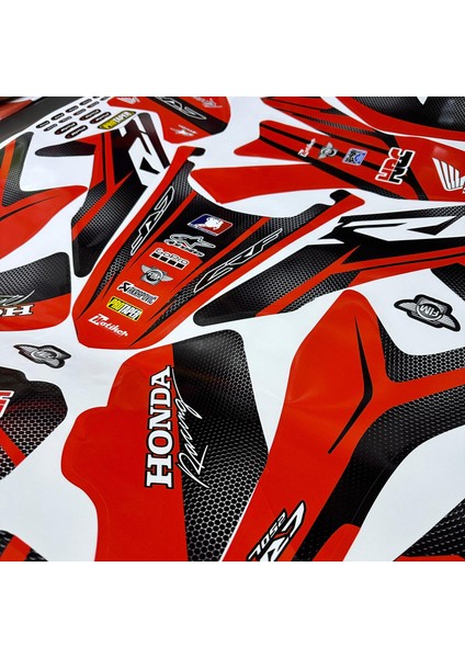 Honda Crf 250 L Karbon Kırmızı Racing Tasarım Sticker Etiket Modeli indirimleri