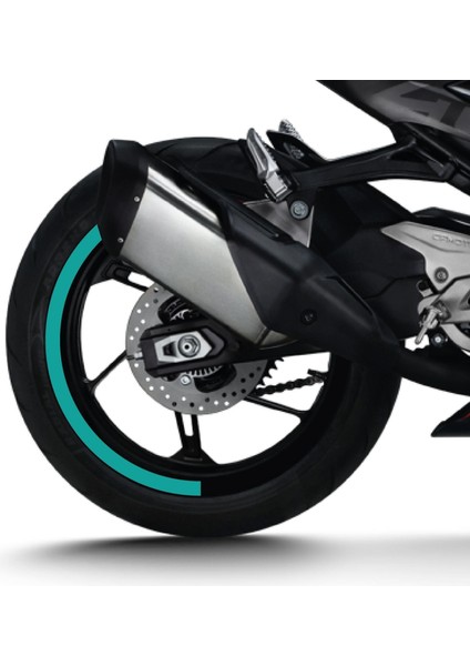 Cfmoto 450SR Yarım Jant Kaplama Sticker Etiket Modeli Kırmızı