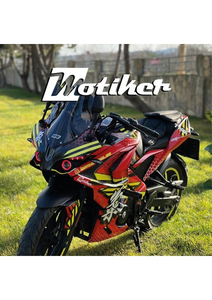 Bajaj RS200 Dog Kırmızı Sarı Parçalı Kaplama Modeli modelleri