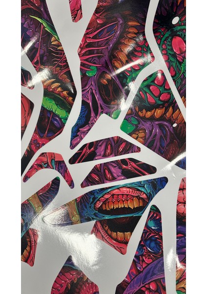 Cfmoto 250SR Hyper Beast Sticker Etiket Kaplama Modeli Pembe Mor Mavi indirimleri