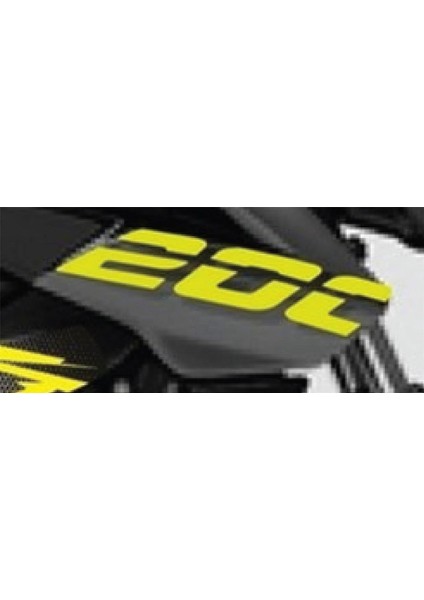 Pulsar NS200 Neon Sarı 200 Yazısı Sticker Etiket Modeli