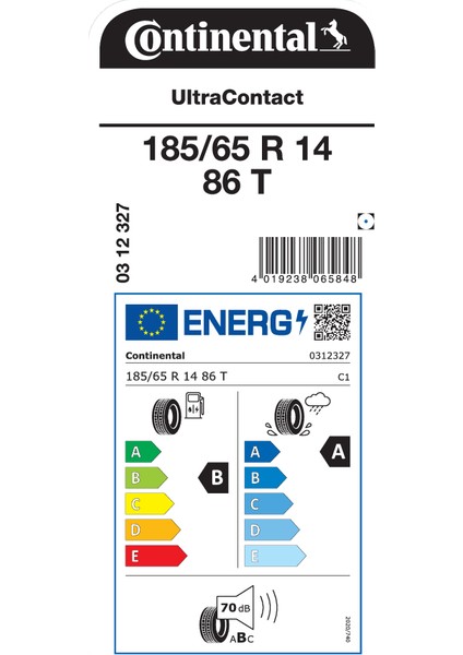 185/65 R14 86T Uc Oto Yaz Lastiği (Üretim YILI:2025)