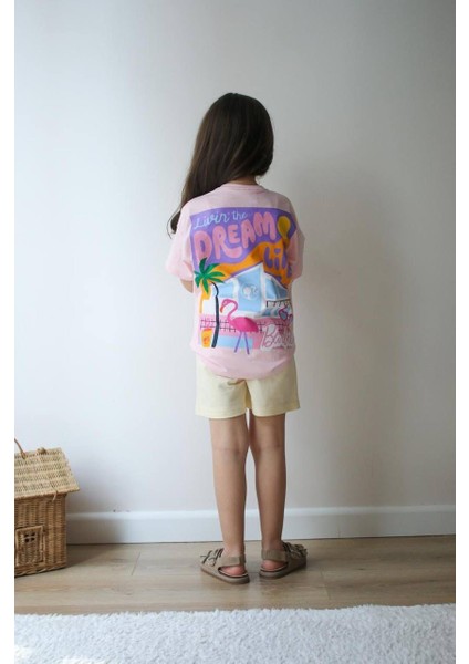 Barbie Sırt Baskı Detaylı Kız Çocuk Alt Üst Takım fiyatları