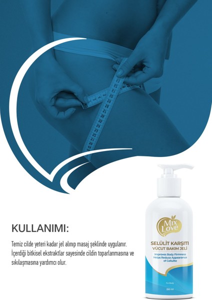 Mixlove Selülit Jel 250ML modelleri