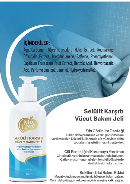 Mixlove Selülit Jel 250ML fırsatları