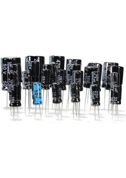 330MF 25V Kutuplu Kondansatör - 4 Lü Paket Halinde