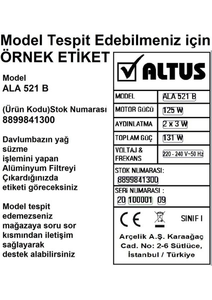 Ala 527 W (9211331300) Davlumbaz Karbon Filtre 2li 1takım Bacasız Aspiratör Kömür Filtresi