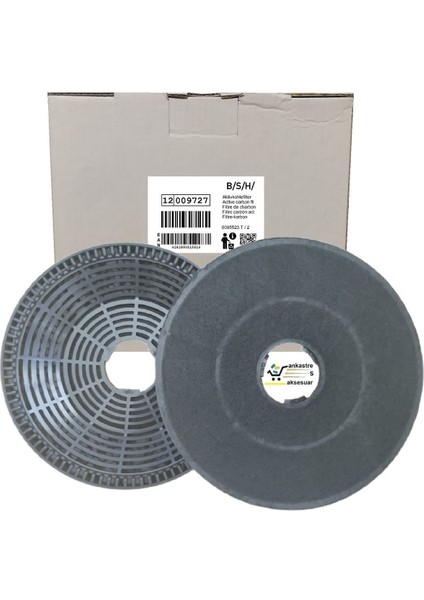 DWK065G60T/05 Davlumbaz Karbon Filtre DWA0LK6A 2li 1takım Bacasız Aspiratör Kömür Filtresi