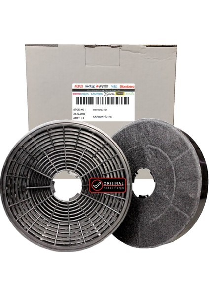 HCA62640W Aspirator (Inclined) Karbon Filtri 1 Qutu Set Carbon Filters Filtre