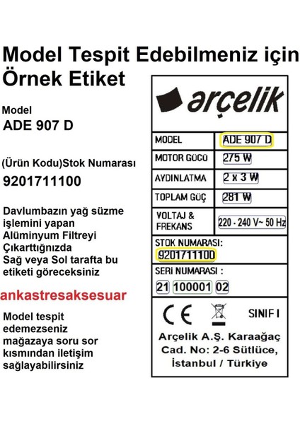 Ala 535 W Beyaz (9207961300) Davlumbaz Karbon Filtre 2li 1takım Bacasız Aspiratör Kömür Filtresi modelleri