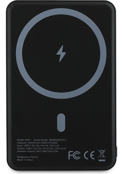 Redbull Lisanslı M-Safe Özellikli Powerbank Dijital LED Göstergeli Kırmızı Şeritli 5000MAH 15W Siyah modelleri